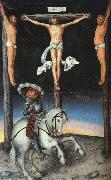 Lucas  Cranach The Crucifixion with the Converted Centurion China oil painting reproduction